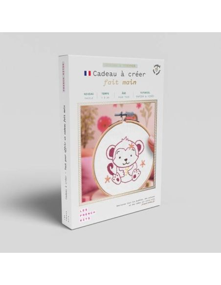 Kit ricamo French'kits - Scimmietta