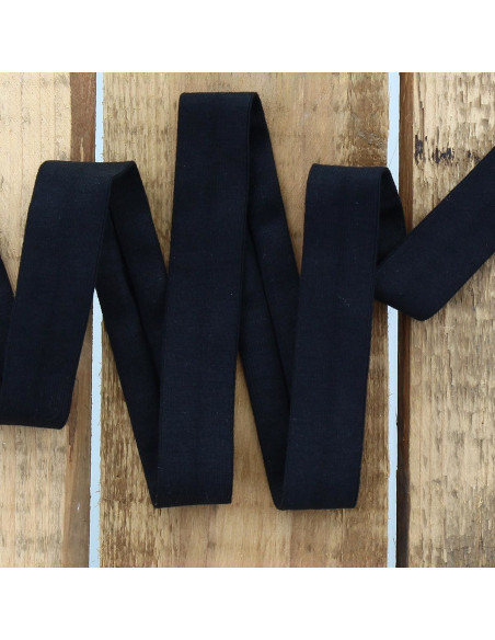 Bordino jersey cotone - Nero