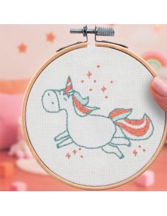 Kit ricamo French'kits - Unicorno