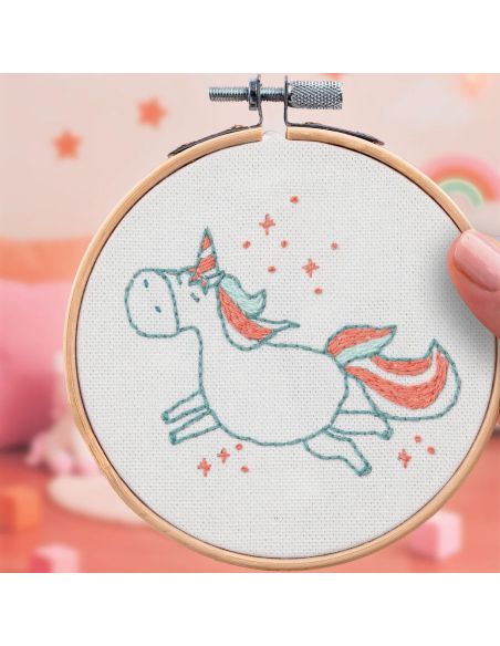 Kit ricamo French'kits - Unicorno