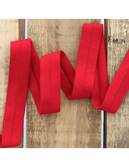 Nastro in jersey di cotone - Rosso