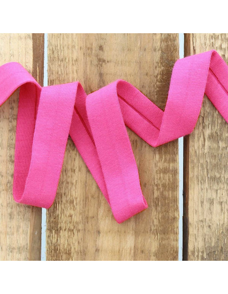 Nastro sbieco in jersey di cotone - Rosa