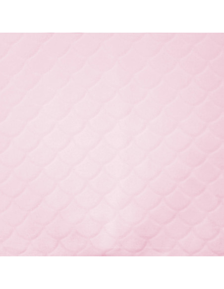 Tessuto minky sirena - Rosa cipria