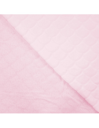 Tessuto minky sirena - Rosa cipria