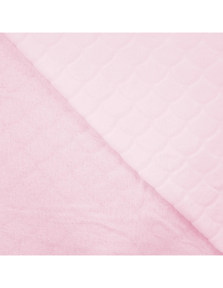 Tessuto minky sirena - Rosa cipria