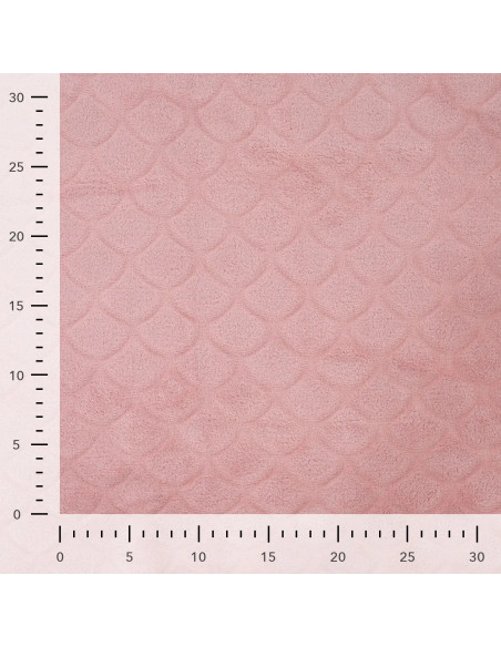 Tessuto minky sirena - Rosa antico