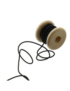 Cordone elastico 2,30 mm - Nero