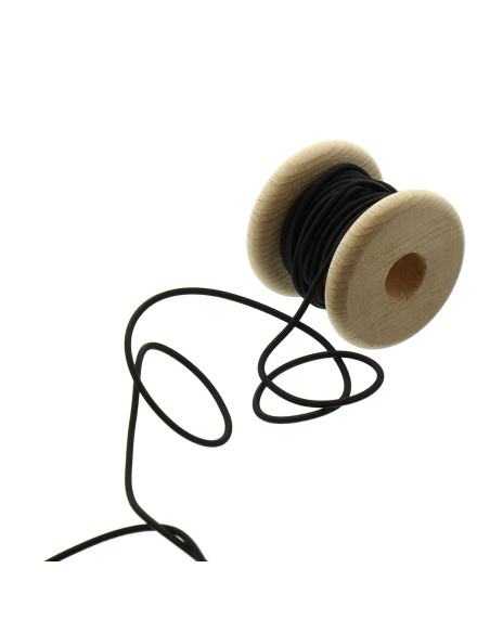 Cordone elastico 2,30 mm - Nero