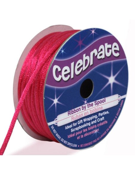Cordoncino coda di topo Celebrate fucsia - 2 mm x 10 metri