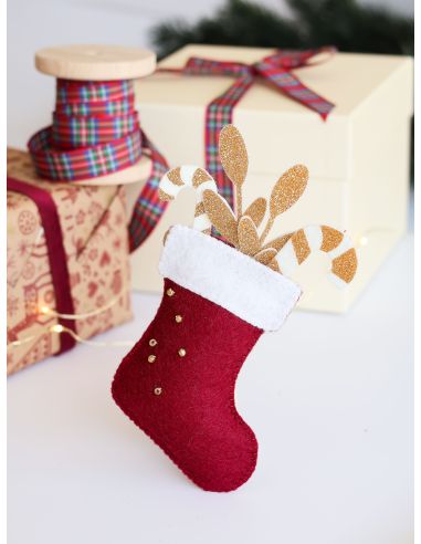 La mia decorazione natalizia in feltro - 4 sospensioni di Natale
