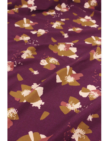 Tessuto jersey di cotone Anémona Mûroise - Églantine & Zoé