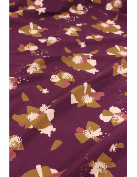 Tessuto jersey di cotone Anémona Mûroise - Églantine & Zoé