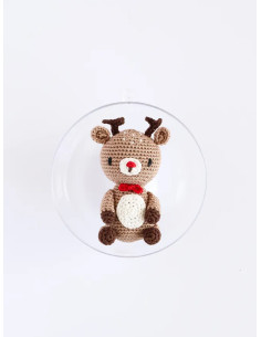 Set di palline di Natale amigurumi all'uncinetto - La renna 2