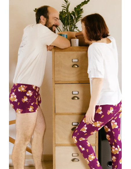 Tessuto jersey di cotone Anémona Mûroise - Églantine & Zoé