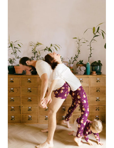 Tessuto jersey di cotone Anémona Mûroise - Églantine & Zoé
