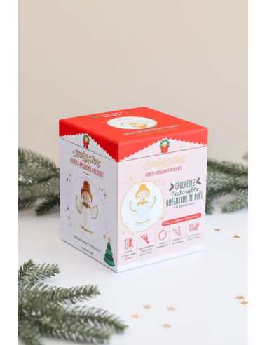 Set di palline di Natale amigurumi all'uncinetto - L'angelo