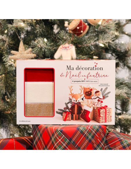La mia decorazione natalizia in feltro - 4 sospensioni di Natale