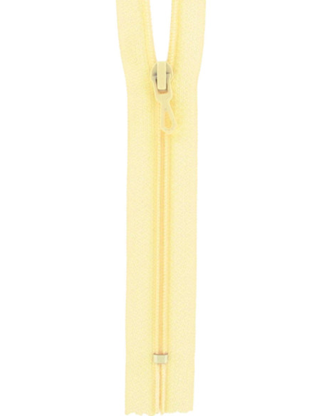 Cerniera in nylon - Giallo paglierino