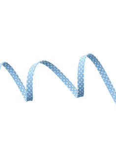 Cordoncino a pois - Azzurro cielo