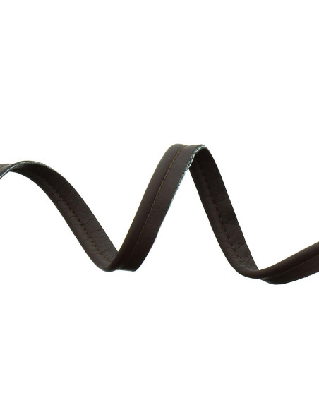 Bordino similpelle - Marrone