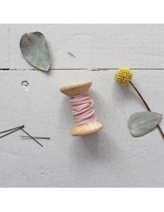Cordoncino in viscosa Moonstone Pink al metro - Atelier Brunette