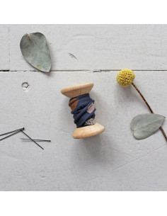 Cordoncino in viscosa Moonstone Blue al metro - Atelier Brunette