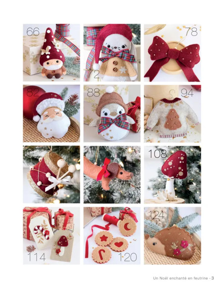 Copia del libro "La mia decorazione di Natale in feltro"