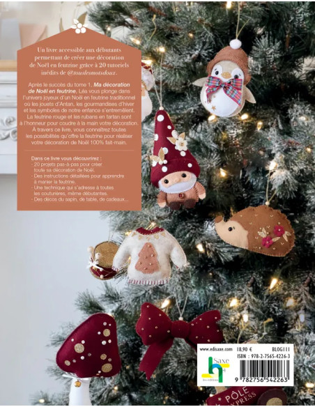 Copia del libro "La mia decorazione di Natale in feltro"