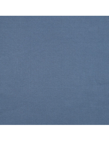 Tessuto jersey di cotone a maglia fine a coste - Jeans