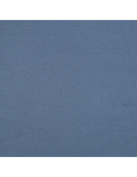Tessuto jersey di cotone a maglia fine a coste - Jeans