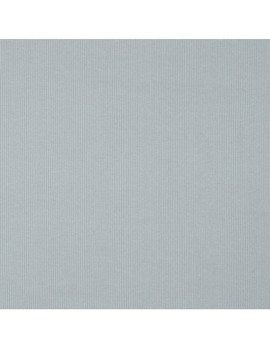 Tessuto jersey di cotone a maglia fine a coste - Grigio argento