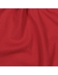 Tessuto jersey di cotone a maglia fine a coste - Rosso scuro 2