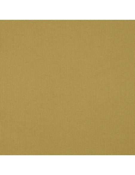 Tessuto jersey di cotone a maglia fine a coste - Ocra