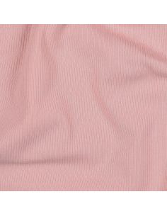 Tessuto jersey di cotone a maglia fine a coste - Rosa 2