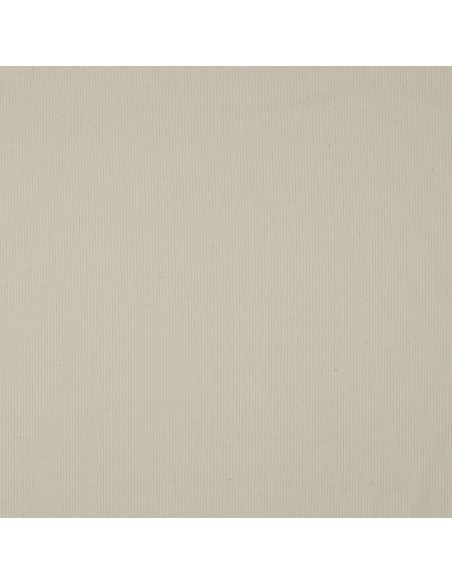 Tessuto jersey di cotone a maglia fine a coste - Naturale