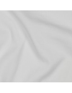 Tessuto jersey di cotone a maglia fine a coste - Ecru 2
