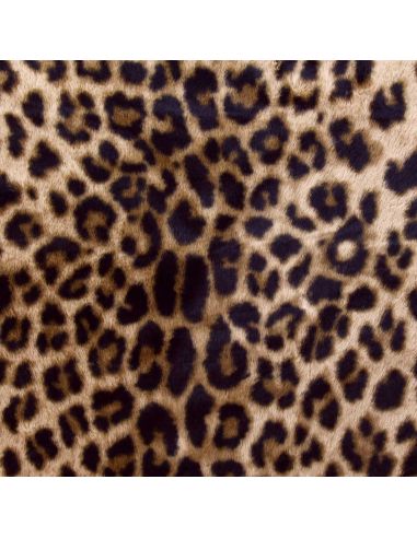 Tessuto in finta pelliccia animale - Leopardo
