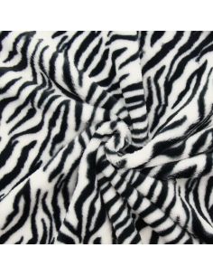 Tessuto in finta pelliccia animale - Zebra