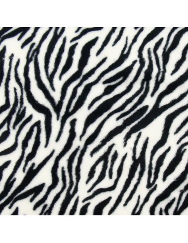 Tessuto in finta pelliccia animale - Zebra