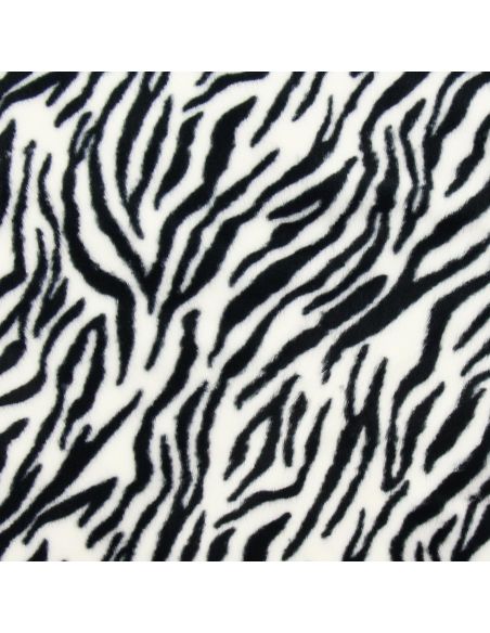 Tessuto in finta pelliccia animale - Zebra