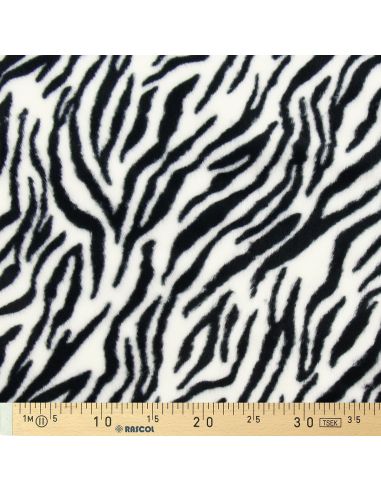 Tessuto in finta pelliccia animale - Zebra