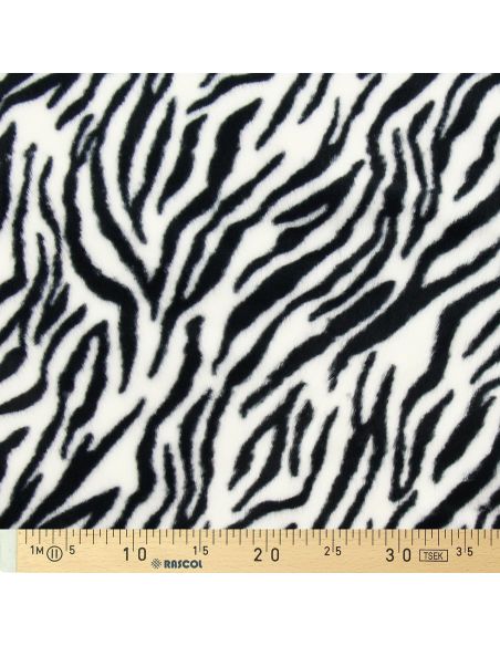 Tessuto in finta pelliccia animale - Zebra