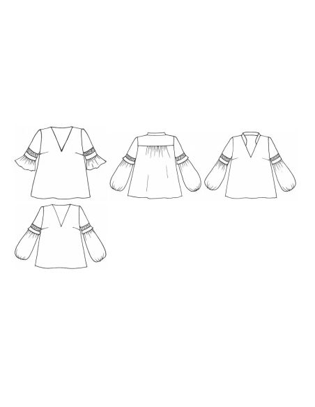 Modello di camicetta Myrtille - Anna Rose patterns
