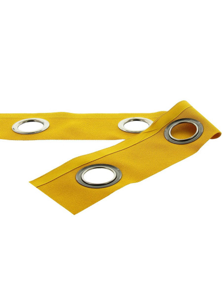 Fascia con occhielli canna di fucile - Giallo senape