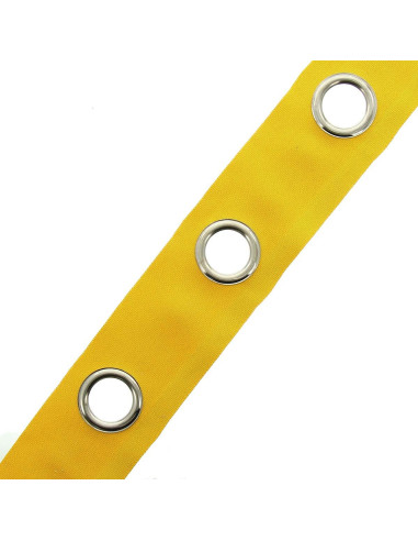 Fascia con occhielli canna di fucile - Giallo senape