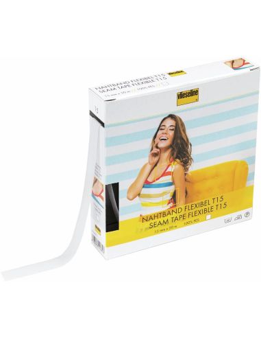 Supporto diritto filo estensibile Vlieseline - Bianco