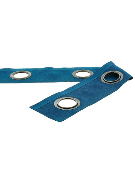 Fascia con occhielli canna di fucile - Blu petrolio