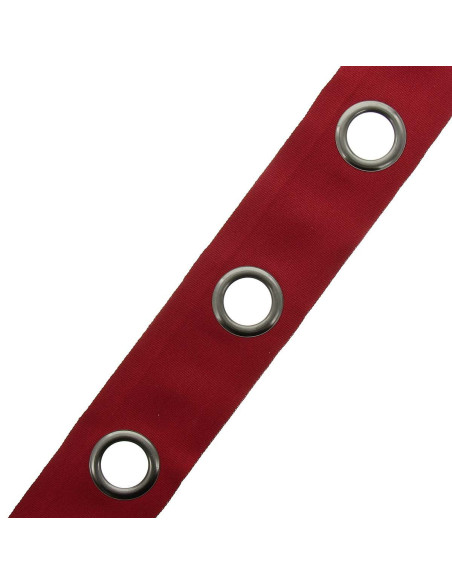 Fascia con occhielli canna di fucile - Rosso cardinale