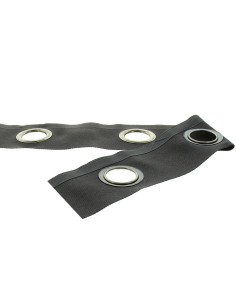 Fascia con occhielli canna di fucile - Grigio scuro