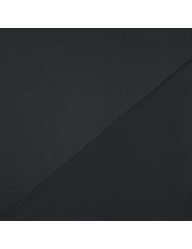 Tessuto satin di cotone - Nero